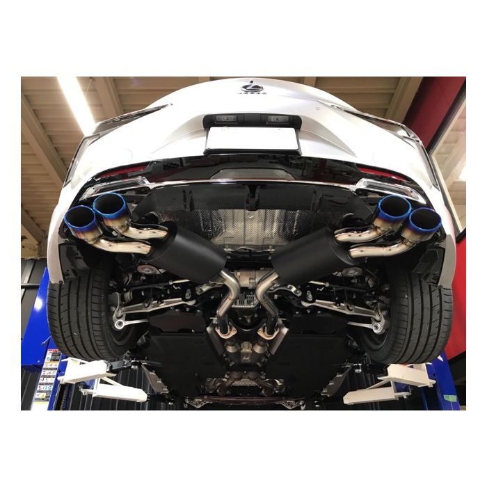 レクサスつなぎ L TOMS Racing Axleback Exhaust for Lexus LC500 Stainless Steel Quad