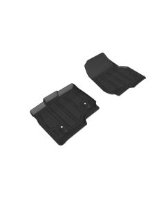 3D MAXpider 15-22 Ford F150 Supercrew Hybrid Insert Kagu 1st Row Floormat for L1FR08304609 - Black - SLFR083