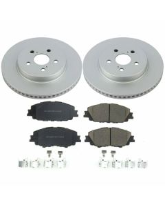Power Stop 2019 Toyota Corolla Front Z17 Evolution Geomet Coated Brake Kit - CRK8328