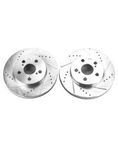 Power Stop 16-19 Toyota Prius Front Evolution Drilled & Slotted Rotors - Pair - JBR1744XPR