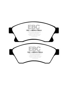 EBC 11+ Chevrolet Cruze 1.4 Turbo (10.9 inch front rotor) Yellowstuff Front Brake Pads - DP42065R