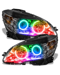 Oracle 08-11 Mercedes Benz C-Class Pre-Assembled Headlights Chrome Housing w/o Cntrl - 7115-334