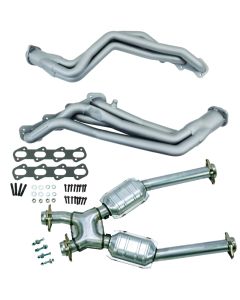 BBK 99-04 Ford Mustang Cobra/Mach1 1-5/8 Long Tube Headers w/High Flow Catted X-Pipe (Ti Ceramic) - 15332