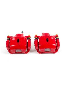 Power Stop 01-05 Toyota Echo Front Red Calipers w/Brackets - Pair - S2650