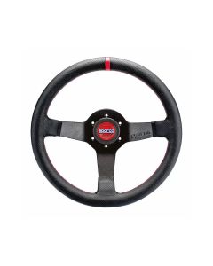 Sparco Black Leather/Red Stiching Steering Wheel R330 Champion- SPAR-015R330CHAMPION