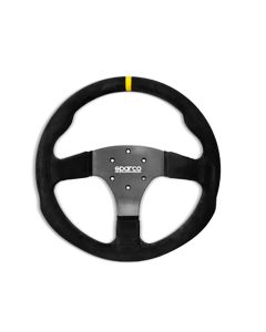 Sparco Steering Wheel R350B Suede with Button- SPAR-015R350PSO