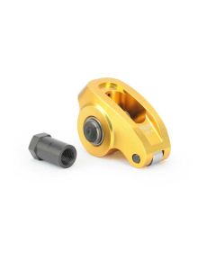 COMP Cams Ultra Gold Arc Pontiac V8 Rocker Arm, Aluminum, Gold Finish, Roller Tip, 1.5 Ratio - 19060-1