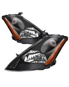 xTune Nissan Murano 03-07 (Not Hid Model) Crystal Headlights Black HD-JH-NMU03-AM-BK - 9023590