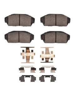 DFC 86-93 Honda Accord Coupe Front 5000 Advanced Ceramic Brake Pads and Hardware Kit - 1551-0409-01