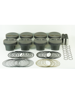 Mahle MS Piston Set SBC 350ci 4.000in Bore 3.480/3.500stk 5.7in Rod .927 Pin -5cc 10.3 CR Set of 8 - 930200000