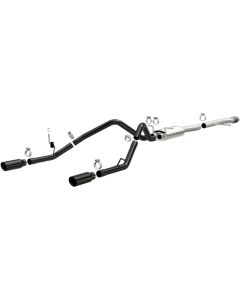 MagnaFlow SYS Cat-Back 4in Black Dual Split Rear Tips 14-15 Chevy Silverado/GMC Sierra 4.3L-5.3L - 15361