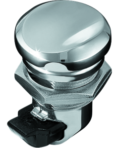 Chrome Push-Button Fuel Door Latch - Kuryakyn 1467