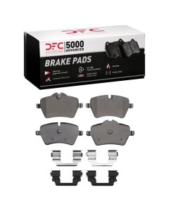 DFC 11-16 Mini Cooper Paceman Front 5000 Advanced Low Metallic Brake Pads and Hardware Kit - 1551-1204-02