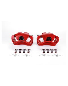 Power Stop 13-17 Lexus ES300h Front Red Calipers w/Brackets - Pair - S3128