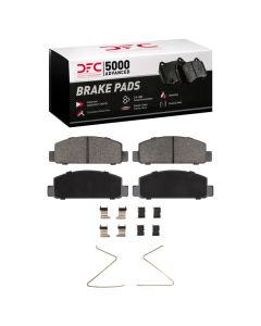 DFC 84-91 Mazda RX-7 Front 5000 Advanced Semi Metallic Brake Pads and Hardware Kit - 1551-0131-01