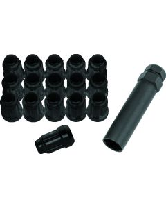 QuadBoss Spline Lug Nuts 12x1.25 - Black