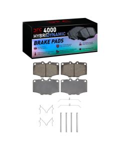 DFC 76-89 Toyota Land Cruiser Front 4000 HybriDynamic Brake Pads and Hardware Kit - 4000-0137-01