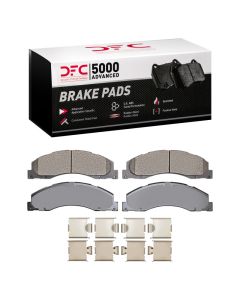 DFC 08-25 Ford E-Super Duty Front 5000 Advanced Semi Metallic Brake Pads and Hardware Kit - 1551-1328-01