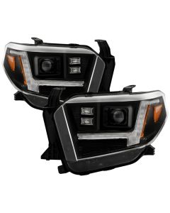 Spyder Signature 14-21 Toyota Tundra SR/SR5 Projector Headlights - Black (PRO-YD-TTU14V2SI-SBSEQ-BK) - 5088802