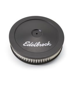 Edelbrock Air Cleaner Pro-Flo Series Round Steel Top Paper Element 10In Dia X 3 5In Black - 1203