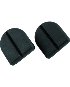 Kuryakyn Stirrup Heel Rest Rubber - Black Pair 8080
