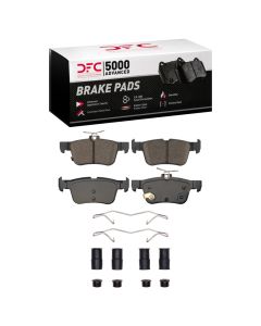 DFC 13-24 Ford Fusion Rear 5000 Advanced Ceramic Brake Pads and Hardware Kit - 1551-1665-01