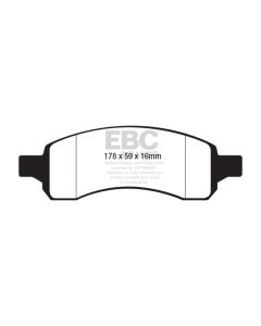 EBC 08+ Chevrolet Traverse 3.6 Greenstuff Front Brake Pads - DP61761/2