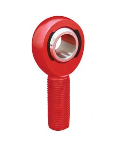 QA1 A Series Endura Rod End - Male/Left Hand - .625in Bore x 5/8-18 - Red Aluminum - AML10