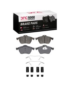 DFC 96-99 Audi A4 (USA/Canada) Front 5000 Advanced Low Metallic Brake Pads and Hardware Kit - 1551-0736-01