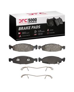 DFC 99-02 Jeep Grand Cherokee Front 5000 Advanced Semi Metallic Brake Pads and Hardware Kit - 1551-0790-01