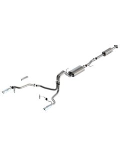 Borla F-150 2021 5.0L 4dr CC SB EC STB Lariat/KR/Platinum/LTD 3/2.25 SRE Cat-Back Touring CHR Tips - 140865
