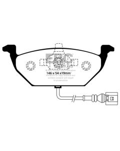 EBC 00-05 Volkswagen Beetle 2.0 Greenstuff Front Brake Pads - DP21329