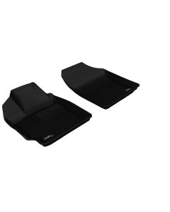 3D MAXpider 2007-2011 Toyota/Scion Yaris/XD Kagu 1st Row Floormat - Black - L1TY02411509