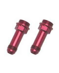 Russell Performance 7/8in -20 x -8 AN Male Flare Extended (2 pcs.) (Red/Blue) - 640370
