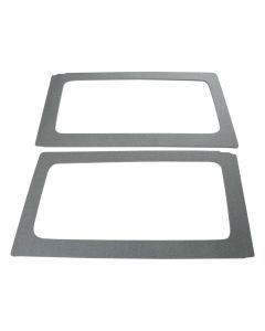 DEI 11-18 Jeep Wrangler JK 2-Door Boom Mat Rear Side Window Trim - 2 Piece - Gray - 50153
