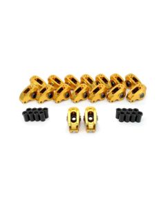 COMP Cams Aluminum Pedestal Mount Rocker Arms Ford Small Block V8 289-351W 1962-1995, 1.6 Ratio, Polished Finish - 19054-16
