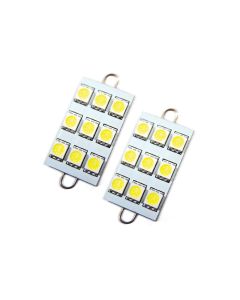 Oracle 44MM 6 LED 3 Chip - Loop Festoon Bulbs (Pair) - White - 5209-001