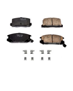 Power Stop 85-89 Toyota MR2 Rear Z17 Evolution Ceramic Brake Pads w/Hardware - 17-309