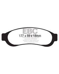 EBC 05-07 Ford F350 (inc Super Duty) 5.4 DRW 2WD Yellowstuff Rear Brake Pads - DP41779R