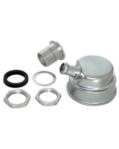 Moroso Positive Locking Breather - 3/4in Hose - Clear Finish - 68785