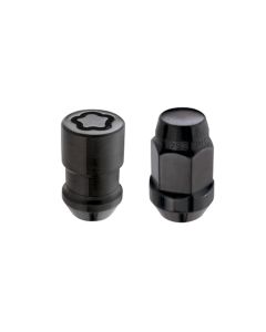 McGard 5 Lug Hex Install Kit w/Locks (Cone Seat Nut / Bulge) 1/2-20 / 3/4 Hex / 1.45in. L - Black - 84551
