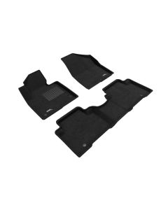 3D Maxpider 13-18 Hyundai Santa Fe Sport Elegant 1st 2nd Row - Floor Mat Set (Black) - L1HY01704709