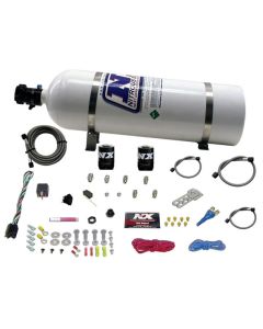 Nitrous Express All GM EFI Single Nozzle Nitrous Kit (35-150HP) w/15lb Bottle - 20920-15