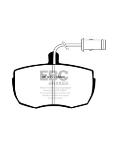 EBC 87-89 Land Rover Range Rover 3.5 Greenstuff Front Brake Pads - DP6622