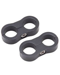 Russell Hose Separator for -8 Braided Hose - Black Anodized (2 Pack) - 654313