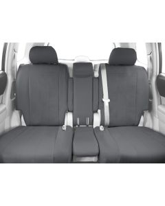 CalTrend Rear 40/60 Split Bench Seats, Cordura Seat Covers for 2016-2022 Toyota Tacoma Light Grey Light Grey Insert and Trim 