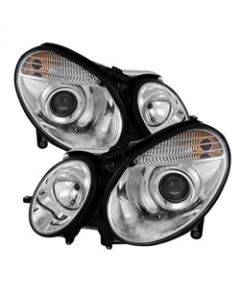 Spyder Mercedes Benz E-Class 03-06 Projector Headlights Halogen Model Only- Chrm PRO-YD-MBW21103-C - 5042163