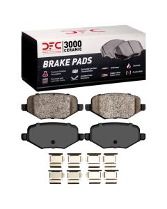 DFC 13-16 Lincoln MKT Rear 5000 Advanced Ceramic Brake Pads and Hardware Kit - 1552-1377-02
