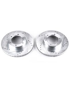 Power Stop 91-96 Toyota 4Runner Front Evolution Drilled & Slotted Rotors - Pair - JBR740XPR