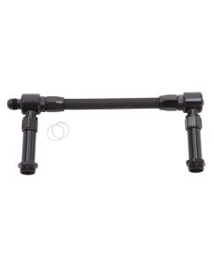 Russell Performance -8 AN to -8 AN ProClassic II Holley 4150 Dual Inlet Carb Kit (Black) - 641155